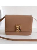 Burberry Small Leather TB Bag Camel/Gold 2019