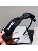 Chanel Bow Headband Hair Accessory Black 2021 04