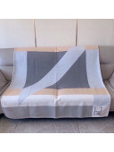 Hermes Cashmere Blanket 135x170cm Grey 2021 21100781