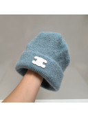 Celine Knit Hat Blue 2021 122118