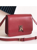 Burberry Medium Leather TB Bag Red 2019