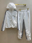 Prada Jacket and Pants Set White 2022 031235