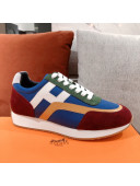 Hermes Chris Calfskin Sneakers Blue 2021 24 (For Women and Men)