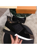 Louis Vuitton Run Away Sneaker 1A4XNL Black/Monogram Canvas 2019(For Men and Women)