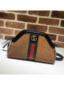 Gucci RE(BELLE) Suede Small Shoulder Bag ‎524620 Brown 2018