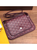 Goyard Triple Crossbody Bag Burgundy 2019