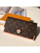 Louis Vuitton Flore Wallet M64586 Rose Ballerine 2018