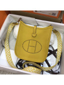 Hermes Evelyne Mini Bag in Original Togo Leather 17cm Yellow 