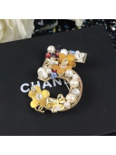 Chanel Pearl Flower 5 Brooch AB4406 2020