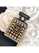 Chanel Stone Bottle Brooch A88429 Black/Multicolor 2020