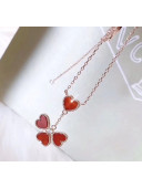 Van Cleef & Arpels Hearts Necklace Red 05 2020