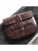 Celine Crocodile Pattern Calfskin Belt Bag 2018