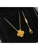 Van Cleef & Arpels Clover Necklace 206127 Yellow 2020