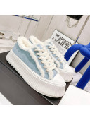 Chanel Suede Wool Sneakers Blue 2021 111178