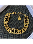 Dior Vintage Brass CD Bracelet 2020