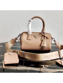 Prada Saffiano Leather Top Handle Bag 1BB846 Nude 2020