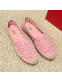 Valentino Lace Espadrilles Pink 2021