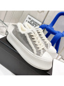 Chanel Suede Wool Sneakers Gray 2021 111183