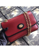 Gucci Leather Small Shoulder Bag 576421 Red 2019