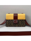 Fendi Men's Baguette Pouch Mini Bag Yellow Canvas 2021