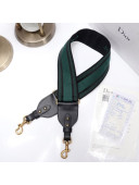 Dior Canvas "Christian Dior" Shoulder Strap Dark Green 2019