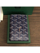 Goyard Saint Pierre Card Case Wallet Navy Blue 2021