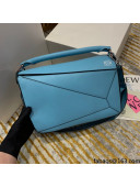 Loewe Puzzle Bag in Classic Calfskin Blue 2021 TOP