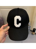 Celine Canvas C Baseball Hat Black 2021