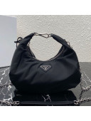 Prada Re-Edition 2006 Nylon Hobo Bag 1BH172 Black 2020