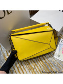 Loewe Puzzle Bag in Classic Calfskin Yellow 2021 TOP