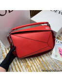 Loewe Puzzle Bag in Classic Calfskin Red 2021 TOP