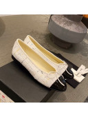 Chanel Tweed & Leather Ballerinas White/Black 2021 112289