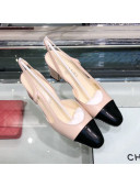 Chanel Heel Slingbacks Ballerina G31319 Black 2019