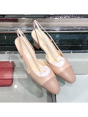 Chanel Heel Slingbacks Ballerina G31319 Light Pink 2019