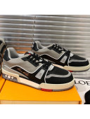 Louis Vuitton Men's LV Trainer Sneakers 1A5A0V Black/Grey 2019