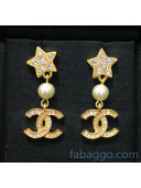 Chanel Stars & Crystal Short Earrings CE2081416 2020