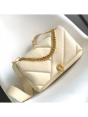 Bvlgari Serpenti Cabochon Large Crossbody Bag White/Gold 2021 08