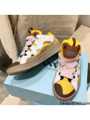 Lanvin Curb Zigzag-laces Sneakers Yellow/White 2021 