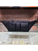 Fendi Leather Pockets Belt Bag Black 2019