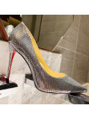 Christian Louboutin Metallic Fabric Pump Silver 2021