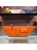 Fendi Leather Pockets Belt Bag Orange 2019