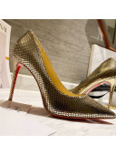 Christian Louboutin Metallic Fabric Pump Gold 2021