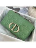 Dior Small Caro Chain Bag in Soft Cannage Calfskin Green 2021