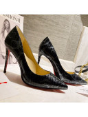 Christian Louboutin Print Pumps Black/Grey 202101