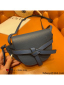 Loewe Mini Gate dual bag in Grain Calfskin Blue 2021 TOP