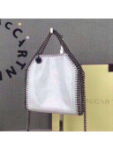 Stella McCartney Tiny Falabella Tote Bag 18cm White/Silver 2020