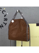 Stella McCartney Tiny Falabella Tote Bag 18cm Coffee Brown/Silver 2020