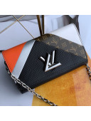 Louis Vuitton Twist Graphic Tape Chain Wallet WOC M67798 Black 2019