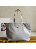 Prada Re-Nylon and Saffiano Leather Tote Bag 1BG107 Cornflower Blue 2021