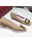 Roger Vivier Belle Vivier Pumps in Patent Leather With 2cm Heel Nude 2020